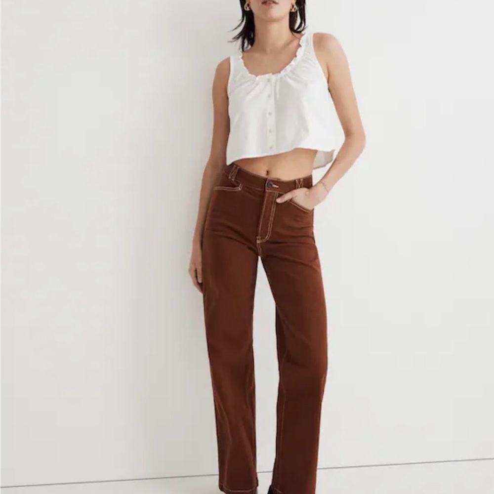 Madewell Emmett Wide Leg Pant: Garment Dye Edition
